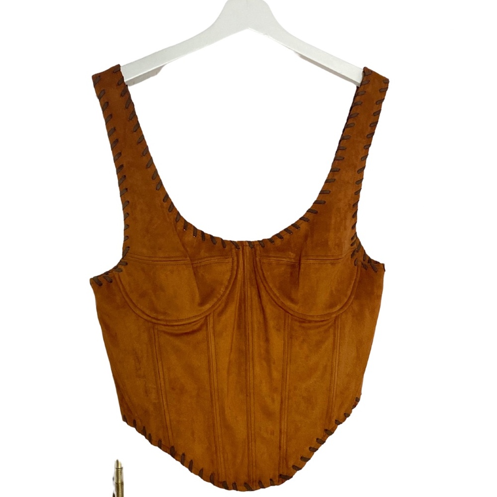 Meshki Suede Corset - Tan